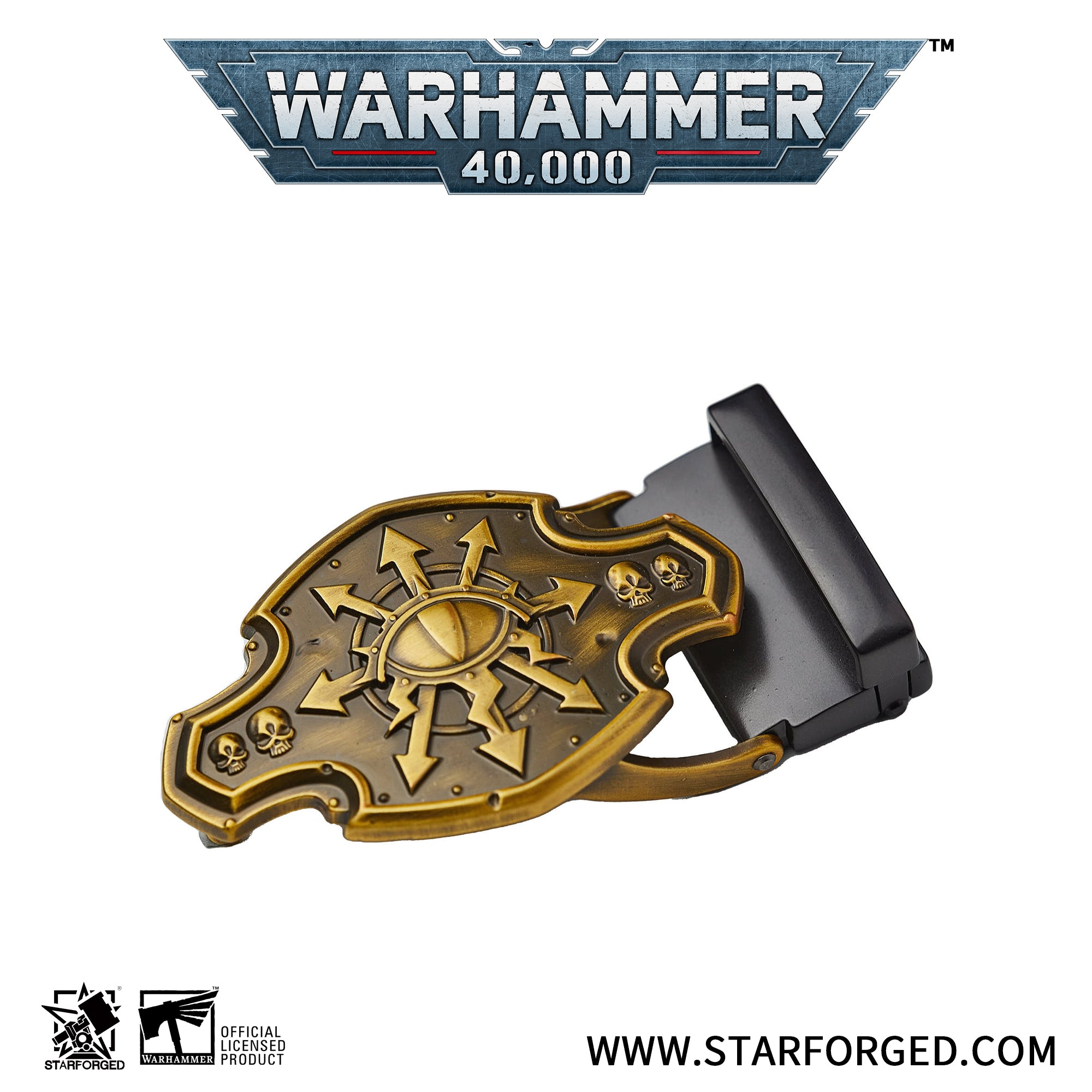 Warhammer 40K Chaos Horus Buckle Of The Warmaster Belt buckle Starforged  Other